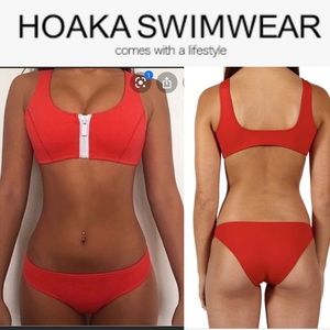 Hoaka Red bikini swimwear 👙💕